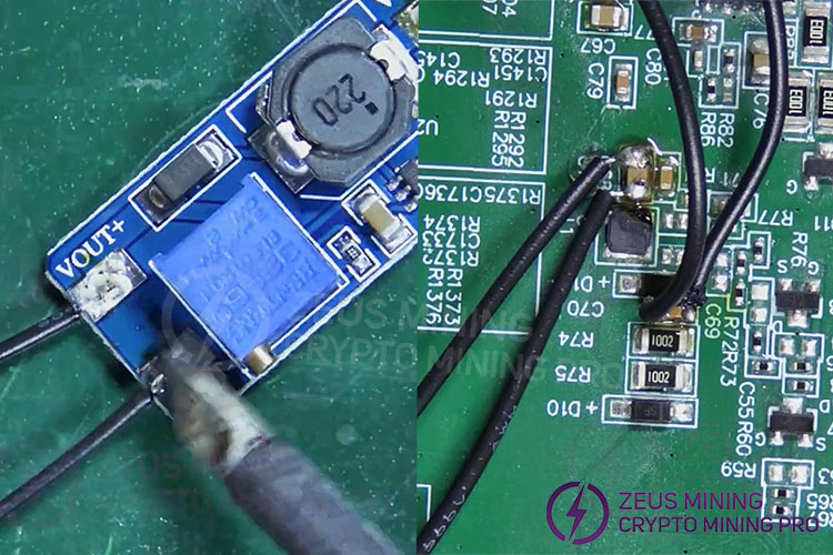 使用 MT3608 28V 可调升压模块修复 ASIC 矿机算力板上损坏的升压电路 第6张